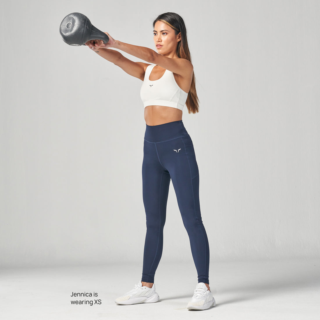 Essential High Waisted Leggings - Navy